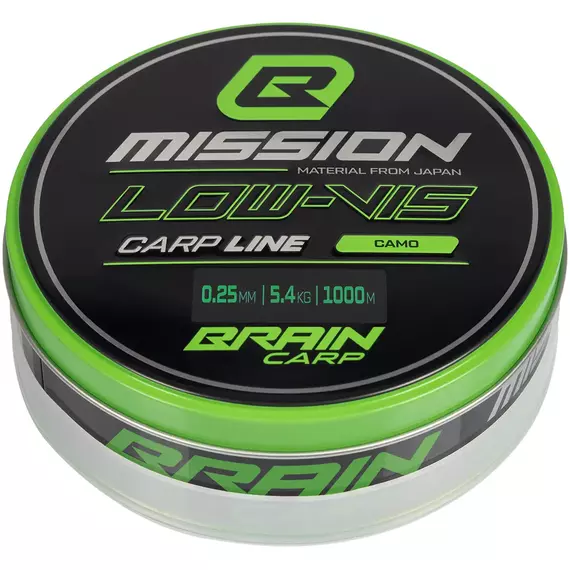 Волосінь Brain Mission Carp Line (Camo) 1000m 0.25mm 5.4kg, фото , изображение 2